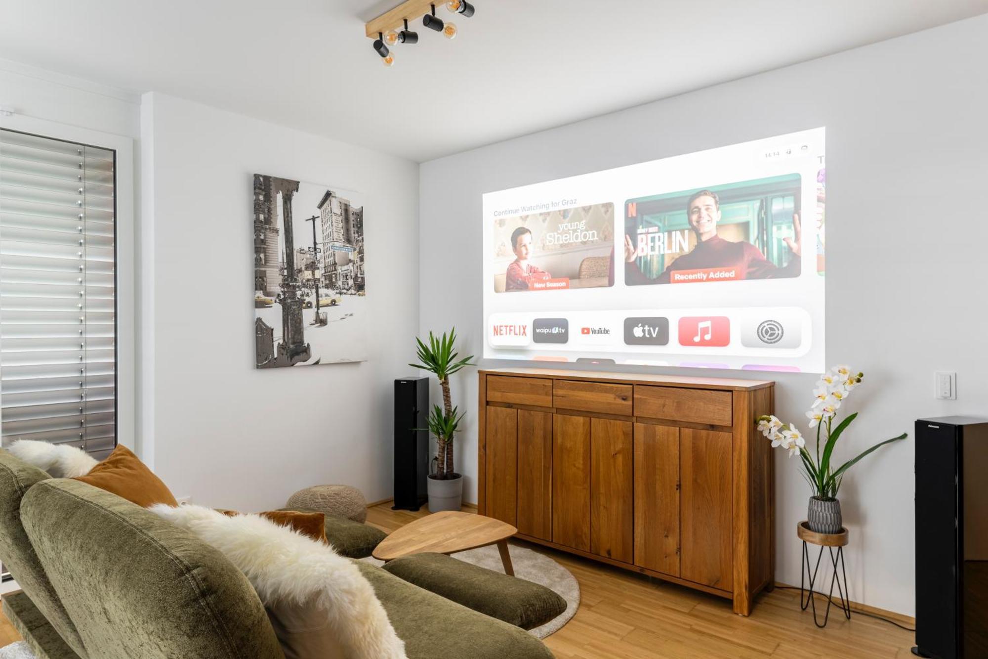 Edler Wohnraum Panoramablick 3 Sz Boxspringbetten, E-Ladestation, Kaffeevollautomat, Klima, Lift, Terrasse & 2Xtg Graz Exterior photo